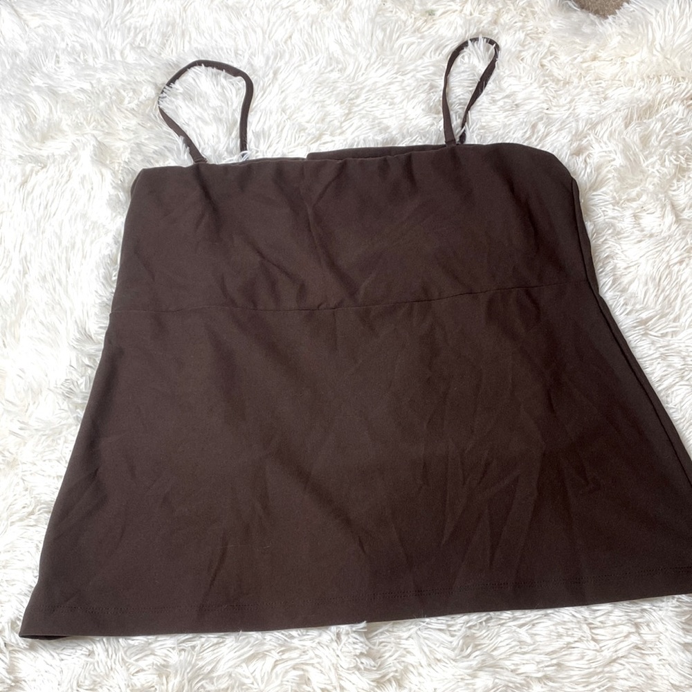 Spanx Brown Seamless Tank Camisole Size Large